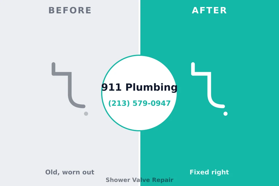 Before and after: plumbing repair Basye, VA